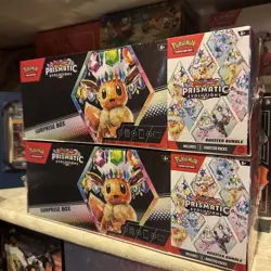 (2) Pokemon Sam's Club Prismatic Evolutions Surprise Box + Booster Bundle Lot - Image 1
