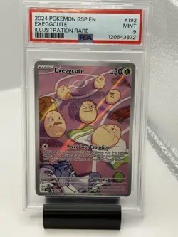 2024 Pokemon Exeggcute Illustration Rare Surging Sparks 192/191 PSA 9 MINT - Image 1