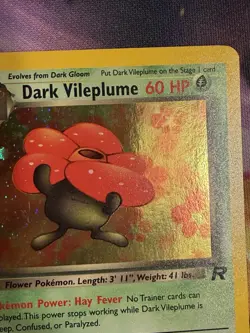 2000 POKEMON ROCKET 1ST EDITION #13 DARK VILEPLUME-HOLO LP - Image 3