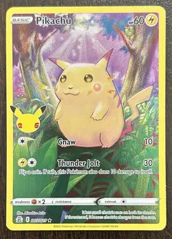Pokemon TCG Pikachu 005/025 Holo 25th Anniversary Celebrations - Image 1