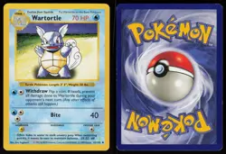 Wartortle 42/102 Uncommon Base Set Shadowless Pokemon - Image 3