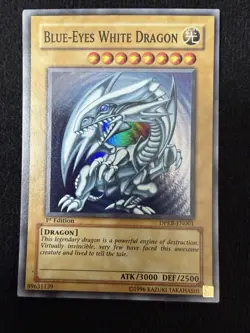 Blue-Eyes White Dragon DPKB-EN001 1st Edition Yugioh Card LP - Image 1