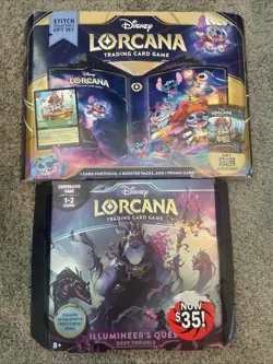 Lorcana Azurite Sea Stitch Collector's Set + Illumineer’s Question Deep Trouble - Image 1