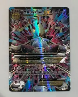 M Alakazam EX (Full Art) 118/124 Fates Collide XY Holo Pokemon Card TCG - Image 1
