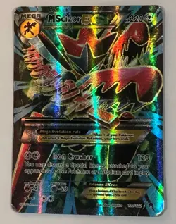 M Scizor EX (Full Art) 120/122 Breakpoint XY Holo Pokemon Card TCG - Image 1