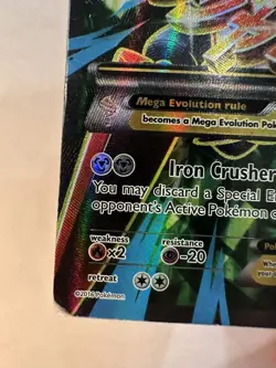 M Scizor EX (Full Art) 120/122 Breakpoint XY Holo Pokemon Card TCG - Image 5