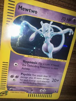 Pokemon TCG Mewtwo Holo Rare Expedition Card # 20/165 Swirl* Nintendo Ereader LP - Image 4