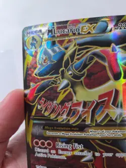 Pokemon TCG M Lucario EX Holo Full Art Ultra Rare Card 55a/111 - Image 2