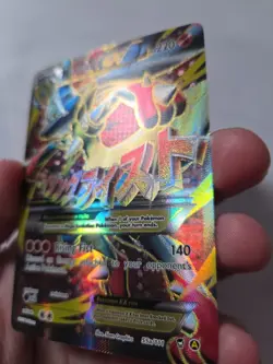 Pokemon TCG M Lucario EX Holo Full Art Ultra Rare Card 55a/111 - Image 5