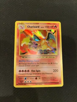 Charizard XY Evolutions Prerelease Holo Card 11/108 XY Promos Stamp - Image 1