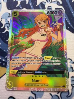 Nami OP08-106 SR One Piece Card Game English Super Rare NM - Image 1