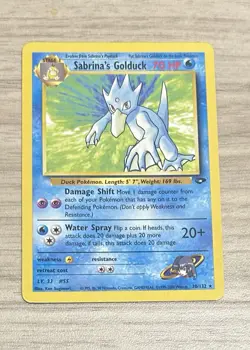 **Light Play/Excellent** Sabrina's Golduck 30/132 Gym Challenge Pokemon Card - Image 1