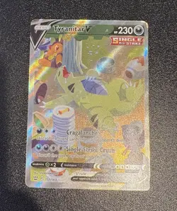 Pokemon TCG Tyranitar v Full Art Holo Rare Alternate Card 155/163 Battle Styles - Image 1