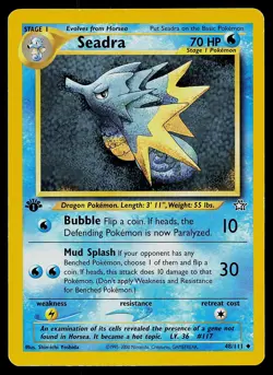Pokemon Neo Genesis 48/111 Seadra 1st Edition Pokemon Card - Image 1