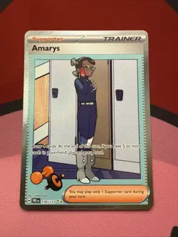 Pokemon TCG Amarys 170/131 Prismatic Evolutions Special Illustration Holo Card - Image 1