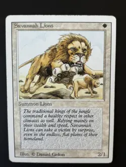 Magic the Gathering ~ MTG ~ Savannah Lions ~ LP - Image 1