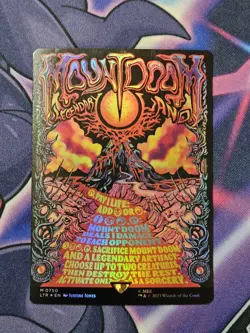 MTG Mount Doom Poster Foil Borderless Lord Of The Rings NM/M - Image 1