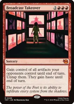 NM Broadcast Takeover, MTG, TMNT, Magic the Gathering, 86 - Image 1