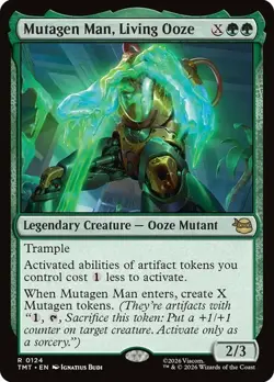 NM Mutagen Man, Living Ooze, MTG, TMNT, Magic the Gathering, 124 - Image 1