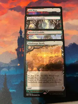 MTG Zendikar Rising Expeditions Lot of 4 Lands - Image 1