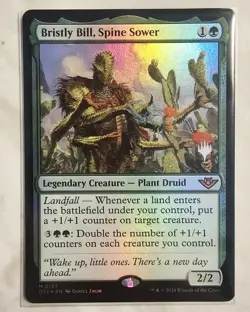 Bristly Bill, Spine Sower - 157p/160 Outlaws of Thunder Junction Promos FOIL NM - Image 1