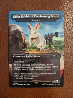 Killer Rabbit of Caerbannog / Kezzerdrix *Borderless* [SLD] Secret Lair Drop - Image 1
