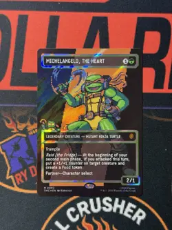 MTG: Teenage MNT | Michelangelo, the Heart | 0092 | Borderless Surge Foil Pixel - Image 1