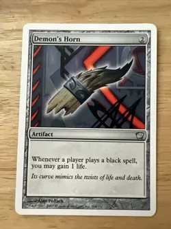 Mtg - Demon's Horn -9th Edition - Lp - Image 1