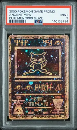 2000 POKEMON GAME MOVIE POKEMON 2000 MOVIE ANCIENT MEW PSA 9 - Image 1