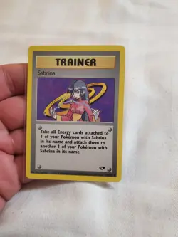 Pokemon TCG Sabrina 110/132 Rare Gym Challenge LP - Image 1
