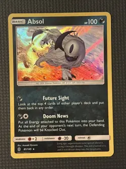 Pokemon TCG Absol Guardians Rising Holo Rare Card 81/145 - Image 1