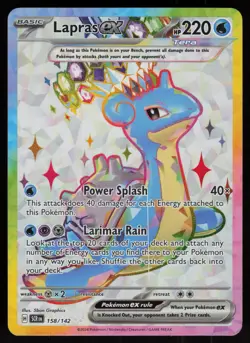 Lapras ex 158/142 Ultra Rare Stellar Crown Pokemon - Image 1