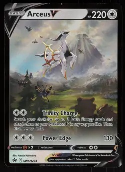 Arceus V SWSH204 Promo SWSH Black Star Pokemon - Image 1