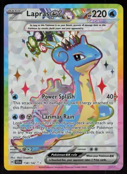 Lapras ex 158/142 Ultra Rare Stellar Crown Pokemon - Image 1