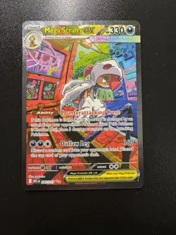 Pokemon Mega Scrafty Ex 285/217 Ascended Heroes SIR ENGLISH🔥 - Image 1
