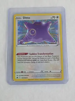 💥 Ditto - 107/159 - Pokemon TCG Crown Zenith (2023) - Holo Rare NM - Image 3
