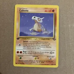 1999 Pokemon Jungle 1st Edition Cubone #50/64 - Image 1