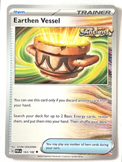 Earthen Vessel 163/182 Uncommon Paradox Rift Pokemon TCG Pack Fresh Near Mint NM - Image 1