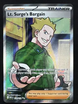 Lt. Surge's Bargain 170/132 Pokemon Mega Evolution Ultra Rare Near Mint - Image 1