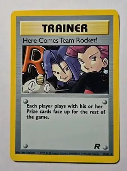 Pokemon TCG Trainer Here Comes Team Rocket ! #15/82 Holo Vintage 1999-2000 - Image 1