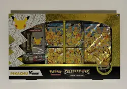 Pokemon TCG: Celebrations Special Collection Box Pikachu V Union Factory Sealed - Image 1