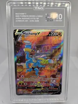 Pokemon TCG Machamp v Sir Astral Radiance Alternate Full Art Card 172/189 TAG 10 - Image 1