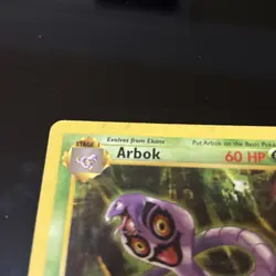 Pokemon TCG Fossil Arbok #31/62 Uncommon Unlimited Vintage 1999 - Image 2