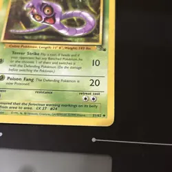 Pokemon TCG Fossil Arbok #31/62 Uncommon Unlimited Vintage 1999 - Image 4
