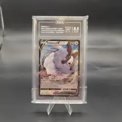 Pokemon Dubwool V SWSH049 CPA Black Star Promo Holo TAG 8.5 NEAR MINT+ 2020 - Image 1