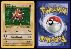 Hitmonchan 7/102 Shadowless Holo Rare Base Set Pokemon - Image 3