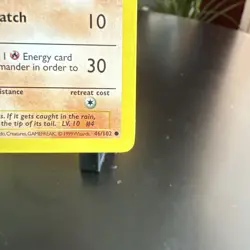 Charmander 046/102 Base Set (Shadowless) Regular Pokemon TCG - LP - Image 5