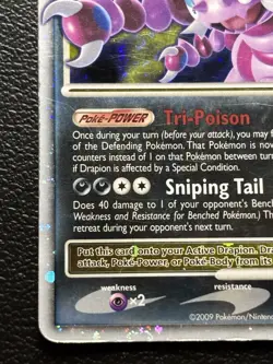 2009 Drapion LV.X 123/127 Platinum Holo Rare MP Pokemon - Image 4