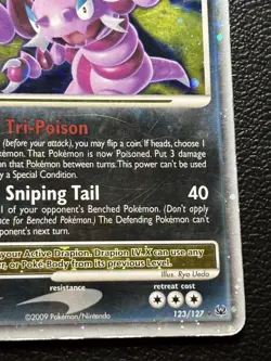 2009 Drapion LV.X 123/127 Platinum Holo Rare MP Pokemon - Image 5
