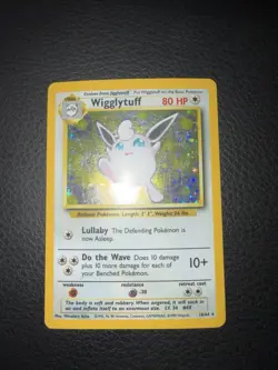 Wigglytuff - 16/64 Jungle NO SYMBOL ERROR Holo Rare Pokemon - - Image 1